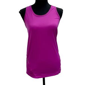 𝅺ADIDAS Women's Workout Purple Tank Top Racerback Running Gym Shirt Sz M